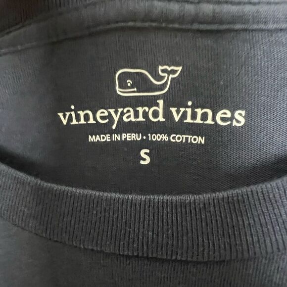 Vineyard Vines Blue Merry Christmas Santa 100% Cotton Long Sleeve Shirt Size S - Picture 5 of 6